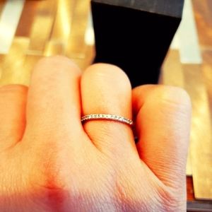 Size 7 silver band CZ